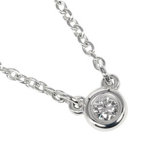 Tiffany Co By the Yard Necklace Sterling Silver Diamond